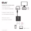 CLUB3D Conmutador bidireccional de vídeo + datos + PD USB-C®, USB Type-C, 2x DisplayPort, 7680 x 4320 Píxeles, Negro, 8K Ultra HD, 120 Hz