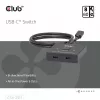 CLUB3D Conmutador bidireccional de vídeo + datos + PD USB-C®, USB Type-C, 2x DisplayPort, 7680 x 4320 Píxeles, Negro, 8K Ultra HD, 120 Hz