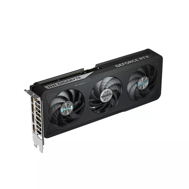 GIGABYTE GeForce RTX 5060 Ti EAGLE MAX OC 16G Tarjeta gráfica - 16 GB GDDR7, 128 Bit, PCI-E 5.0, 2617 MHz Frecuencia de núcleo, 3 x DP, 1 x HDMI, NVIDIA DLSS 4, GV-N506TEAGLEMAX OC-16GD