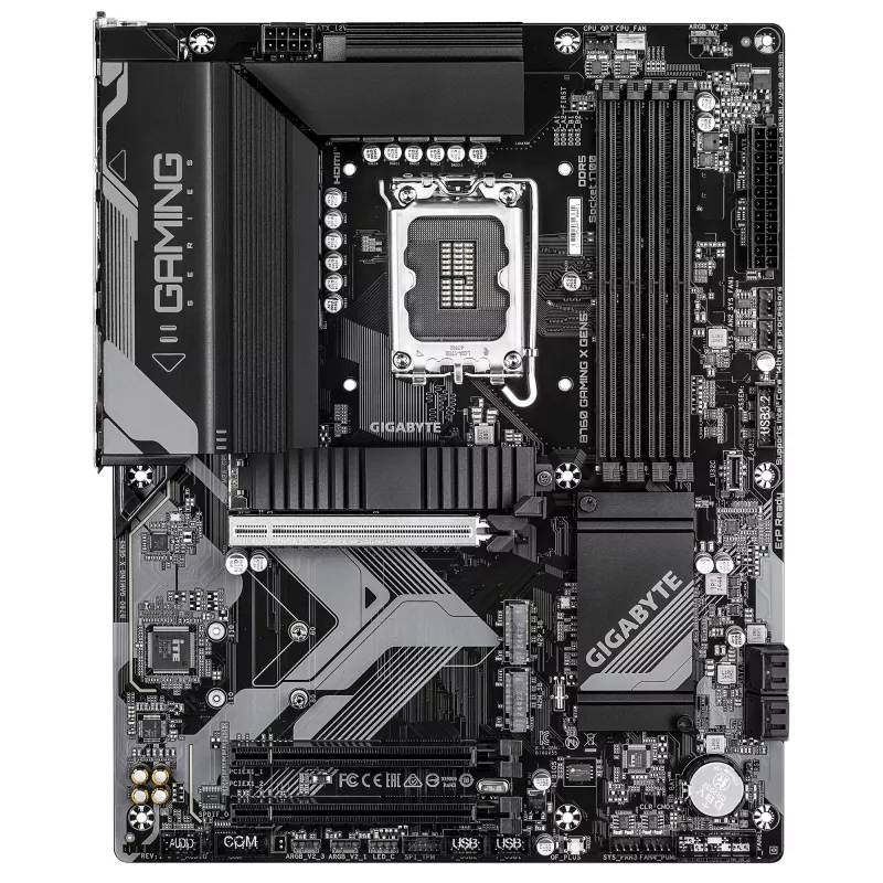 GIGABYTE B760 GAMING X GEN5 Placa base - Compatible con CPUs Intel Core 14.ª gen., VRM de fases 8+1+1, hasta 5600MHz DDR5, 3xPCIe 4.0 M.2, 2.5 GbE LAN, USB 3.2 Gen 2
