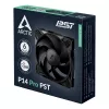Ventilador ARCTIC P14 Pro PST 140 mm PWM con divisor de cable, ventilador, 14 cm, 400 rpm, 2500 rpm, 186 m³/h, Negro