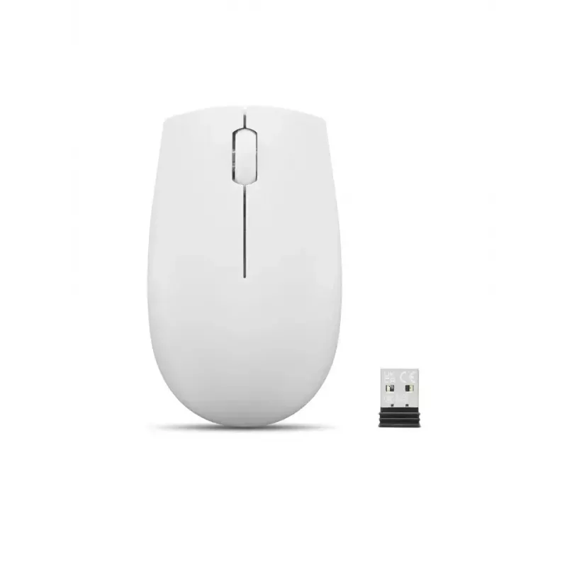 Ratón compacto inalámbrico Lenovo Compact Mouse con batería – ambidiestro, 1000 DPI, inalámbrico RF, 3 botones, gris