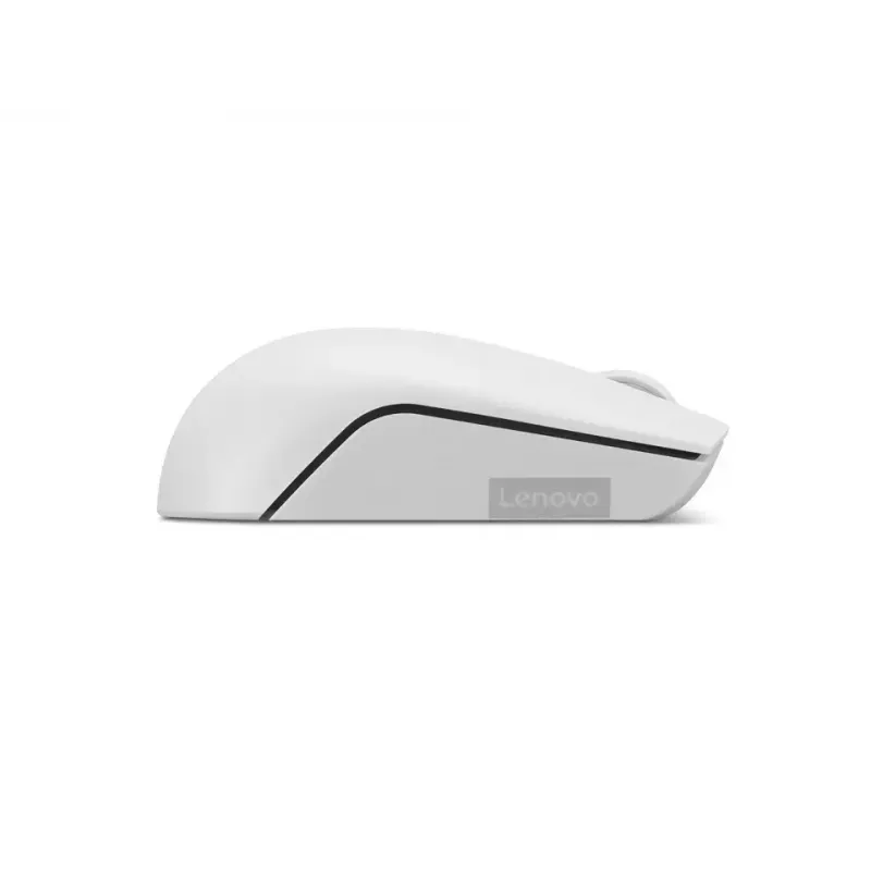 Ratón compacto inalámbrico Lenovo Compact Mouse con batería – ambidiestro, 1000 DPI, inalámbrico RF, 3 botones, gris