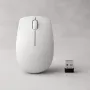 Ratón compacto inalámbrico Lenovo Compact Mouse con batería – ambidiestro, 1000 DPI, inalámbrico RF, 3 botones, gris