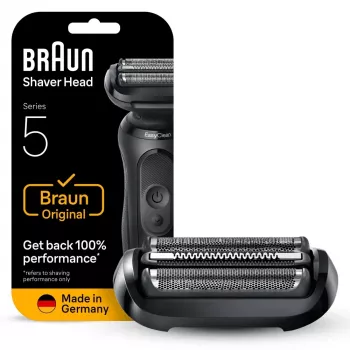 Cabezal de afeitado BRAUN Series 5 54 B — 1 cabezal de recambio, negro acero inoxidable