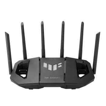 Router inalámbrico ASUS 90IG0A30-MO9C00 Ethernet 2,5 Gigabit Tri-Banda (2,4 GHz / 5 GHz / 6 GHz) Negro