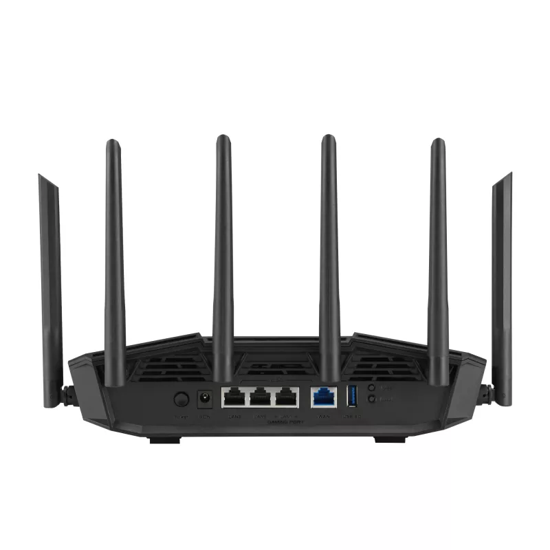 Router inalámbrico ASUS 90IG0A30-MO9C00 Ethernet 2,5 Gigabit Tri-Banda (2,4 GHz / 5 GHz / 6 GHz) Negro