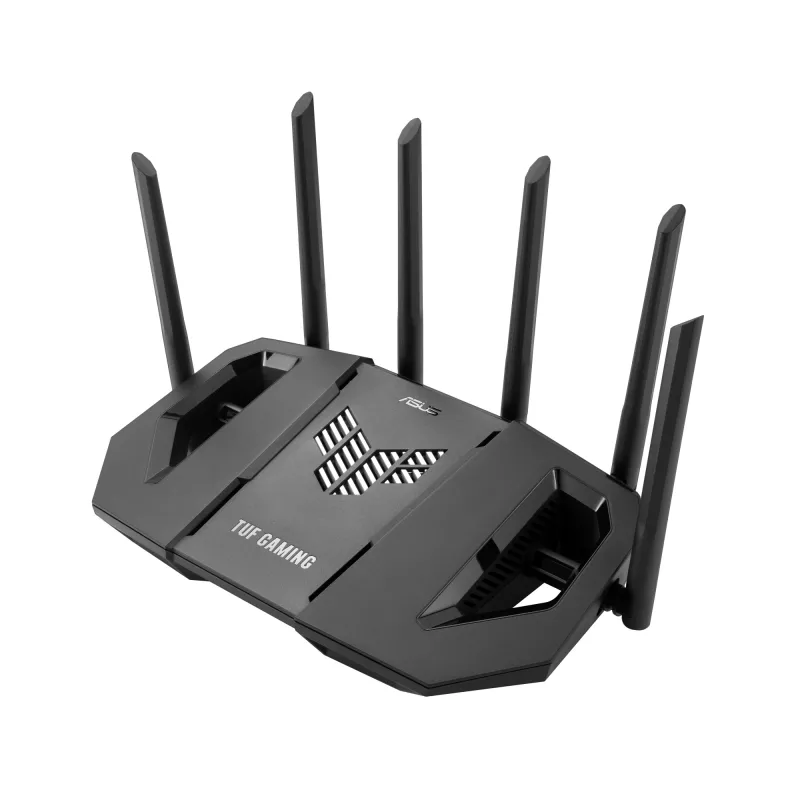 Router inalámbrico ASUS 90IG0A30-MO9C00 Ethernet 2,5 Gigabit Tri-Banda (2,4 GHz / 5 GHz / 6 GHz) Negro