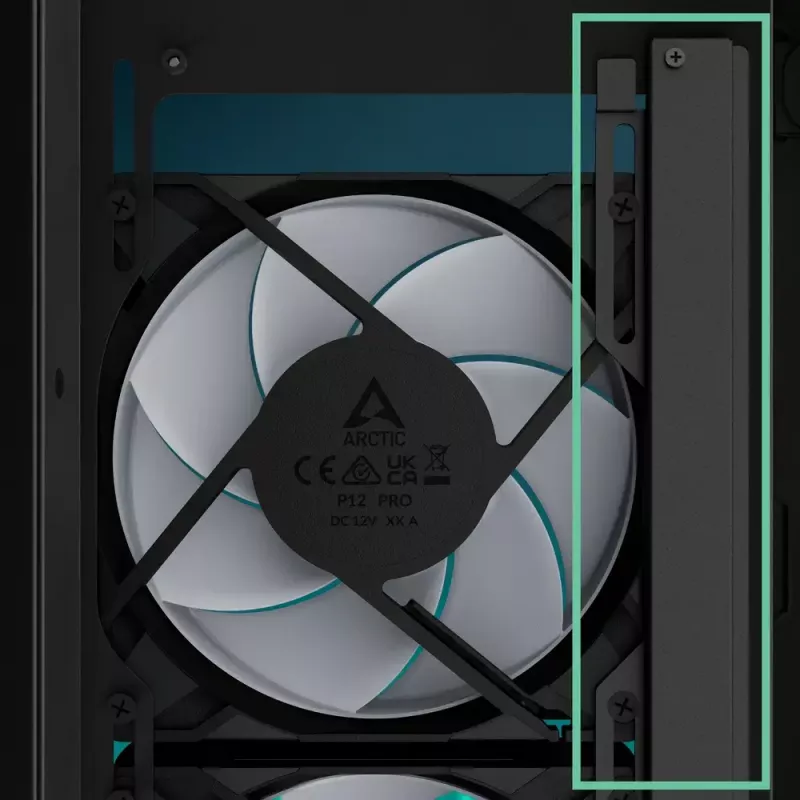 Caja de PC ARCTIC Xtender (Mirror Black) torre Midi negra
