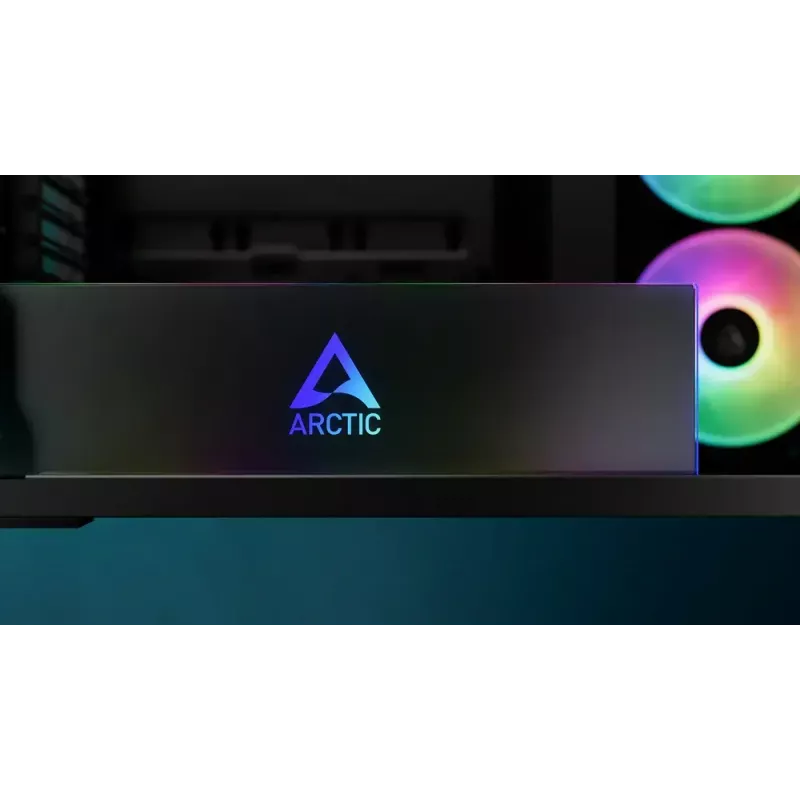 Caja de PC ARCTIC Xtender (Mirror Black) torre Midi negra