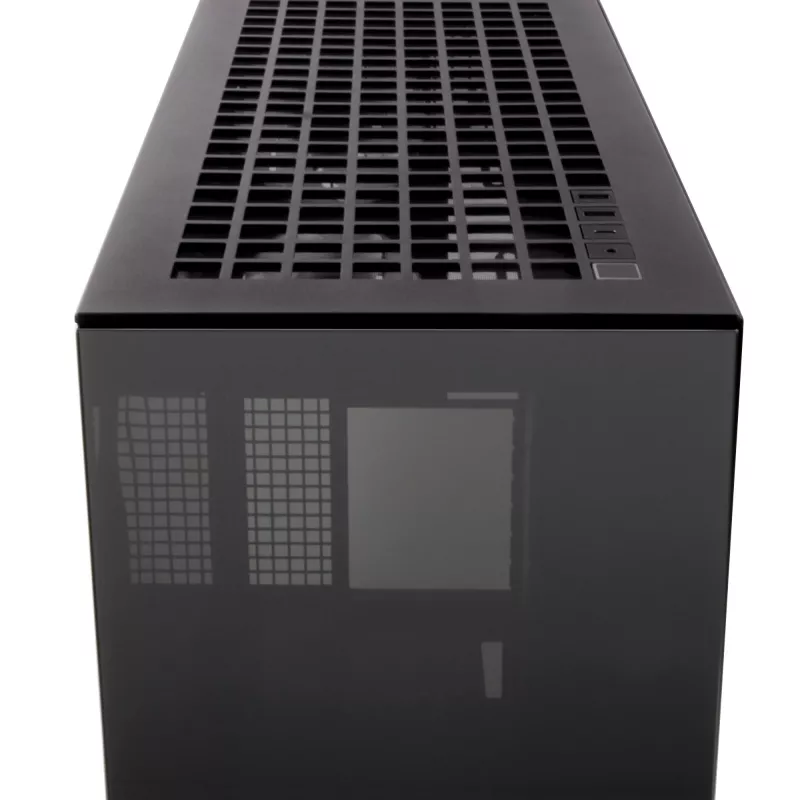 ARCTIC Xtender (Negro) Caja de PC E-ATX Premium, torre Midi, PC, Negro, EATX, Metal, Cristal templado, Gaming