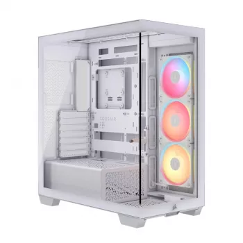 CORSAIR Torre Midi 3500X LX-R Link TG Blanco