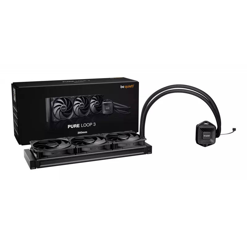 be quiet PURE LOOP 3 Refrigeración líquida todo en uno para procesador 12 cm Negro 1 unidad