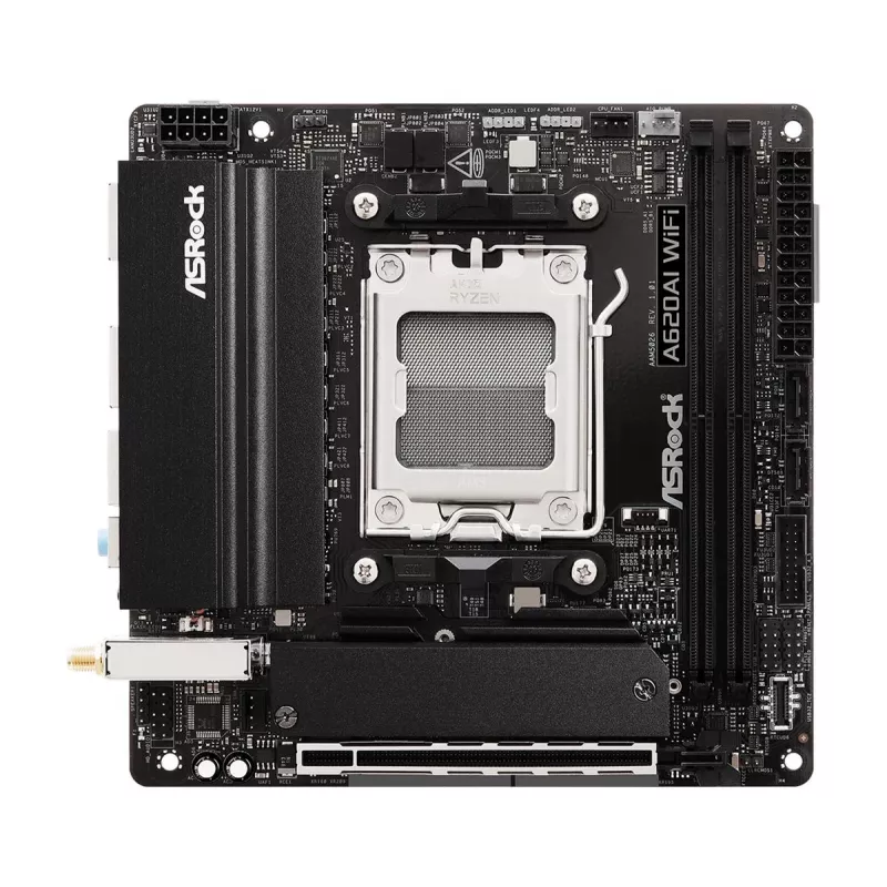 Placa base ASRock A620AI Wi-Fi AM5 AMD A620A 2 X DDR5 1 X HDMI 2.1 Tmds/frl 8g Compatible mITX