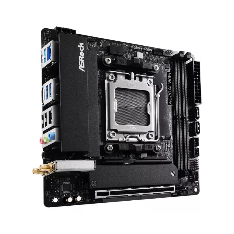 Placa base ASRock A620AI Wi-Fi AM5 AMD A620A 2 X DDR5 1 X HDMI 2.1 Tmds/frl 8g Compatible mITX