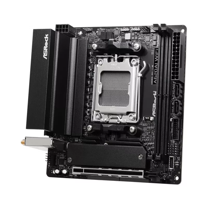 Placa base ASRock A620AI Wi-Fi AM5 AMD A620A 2 X DDR5 1 X HDMI 2.1 Tmds/frl 8g Compatible mITX