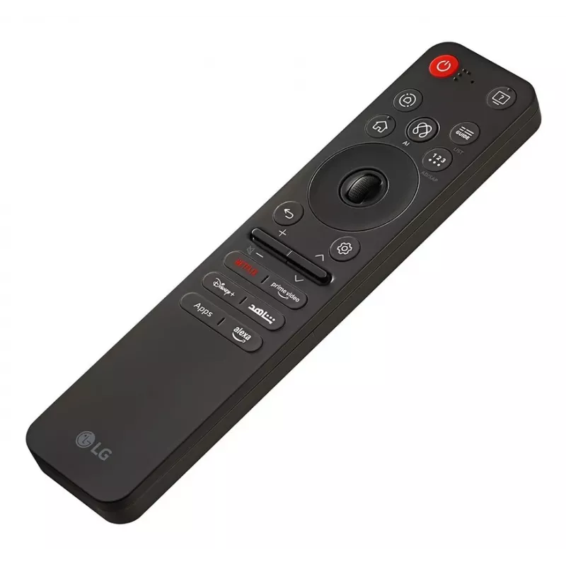 LG MR25GA AI Magic Remote mando a distancia para TV, reconocimiento de voz, puntero con rueda de desplazamiento, Bluetooth, negro