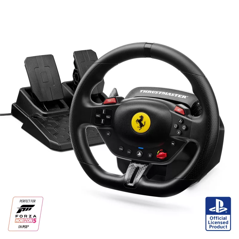Thrustmaster T98-P FERRARI 296 GTB Negro Volante + Pedales PC, PlayStation 4, PlayStation 5