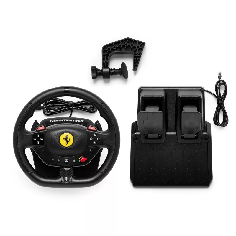 Thrustmaster T98-P FERRARI 296 GTB Negro Volante + Pedales PC, PlayStation 4, PlayStation 5