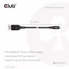 CLUB3D CAC-1563 Cable adaptador de vídeo 2 m USB Type-C DisplayPort Negro