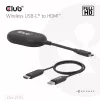 CLUB3D Wireless USB-C® a HDMI™, 1920 x 1080 píxeles, emisor y receptor AV, con cable e inalámbrico, negro, HDCP
