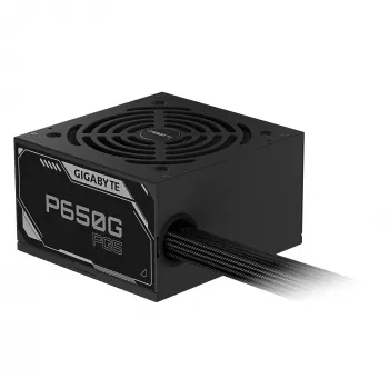 GIGABYTE P650G Fuente de alimentación PCIE 5.1 – PCIe 5.1, 80 PLUS Silver, ventilador de 120mm, compatible con ATX 3.1, enchufe EU