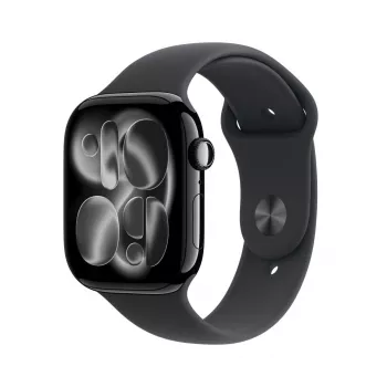 APPLE Watch Series 11 GPS 46mm carcasa de aluminio Jet Black con correa deportiva negra M/L