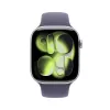 APPLE Watch Series 11 GPS 46mm Caja de aluminio plateada con correa deportiva lila niebla M/L