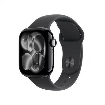 APPLE Watch Series 11 GPS + Cellular 42mm carcasa de aluminio Jet Black con correa deportiva negra S/M