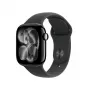 APPLE Watch Series 11 GPS + Cellular 42mm carcasa de aluminio Jet Black con correa deportiva negra S/M