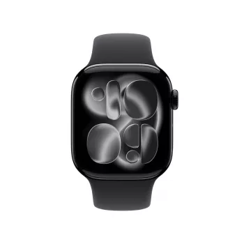 APPLE Watch Series 11 GPS + Cellular 42mm carcasa de aluminio Jet Black con correa deportiva negra S/M