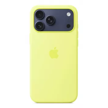 APPLE iPhone 17 Pro Max – Funda de silicona con MagSafe – Amarillo neón