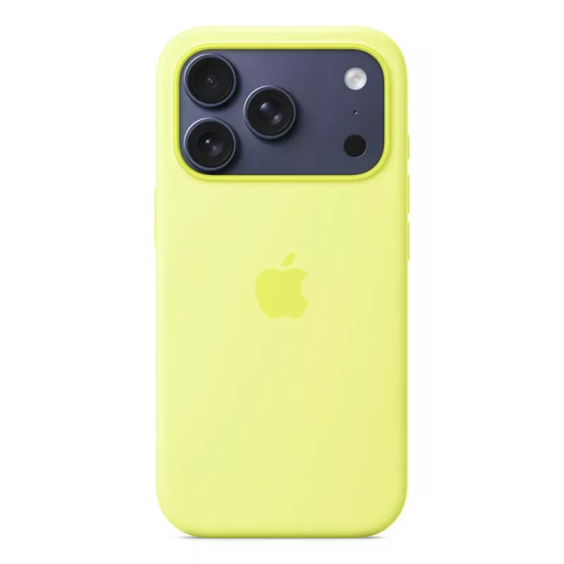 APPLE iPhone 17 Pro – Funda de silicona con MagSafe – Amarillo neón