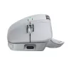 Ratón Logitech MX Master 4 — para diestros, láser 8000 DPI, RF inalámbrico + Bluetooth, 8 botones, gris