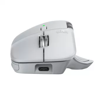 LOGITECH MX Master 4 para Mac - Ratón inalámbrico - Blanco plateado