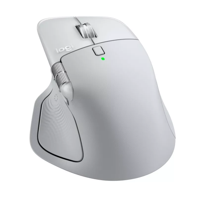 LOGITECH MX Master 4 para Mac - Ratón inalámbrico - Blanco plateado