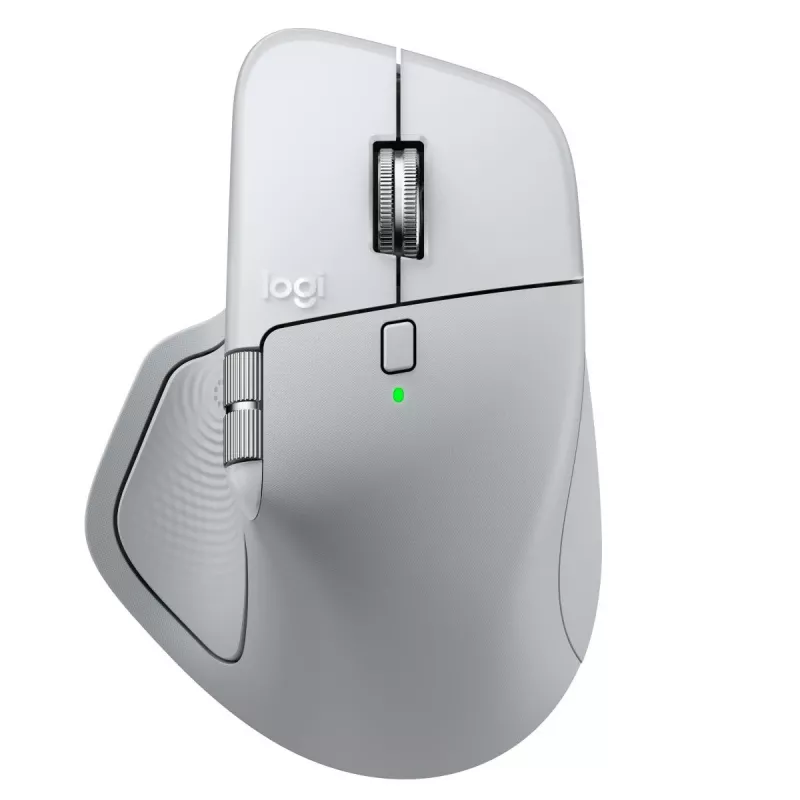 LOGITECH MX Master 4 para Mac - Ratón inalámbrico - Blanco plateado