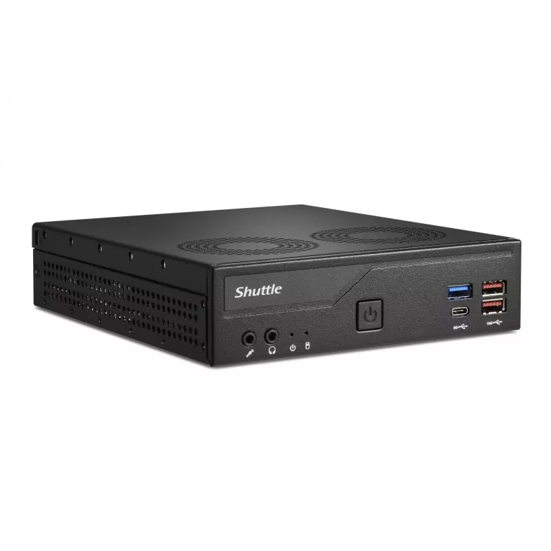 PC Slim Shuttle DH770, S1700, 2x HDMI, 2x DP, 2x 2.5G LAN, 2x COM, 8x USB, 1x 2,5