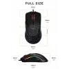 Ratón Glorious Gaming Glorious Model O Regular (Negro), para diestros, óptico, USB Type-A, 12000 DPI, Negro