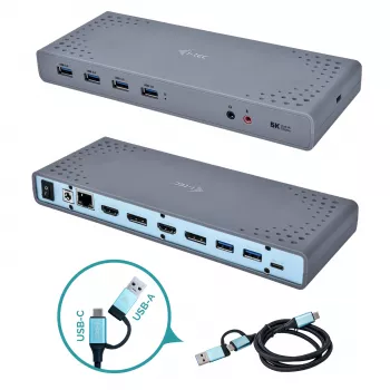 Estación de acoplamiento i-tec USB 3.0 / USB-C / Thunderbolt 3 doble pantalla