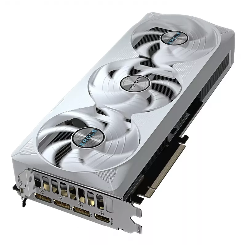 GIGABYTE GeForce RTX 5070 Ti EAGLE OC ICE SFF 16G Tarjeta gráfica - 16 GB GDDR7, 256 Bit, PCI-E 5.0, 2542 MHz de frecuencia del núcleo, 3 x DP 2.1a, 1 x HDMI 2.1b, NVIDIA DLSS 4, GV-N507TEAGLEOC ICE-16GD