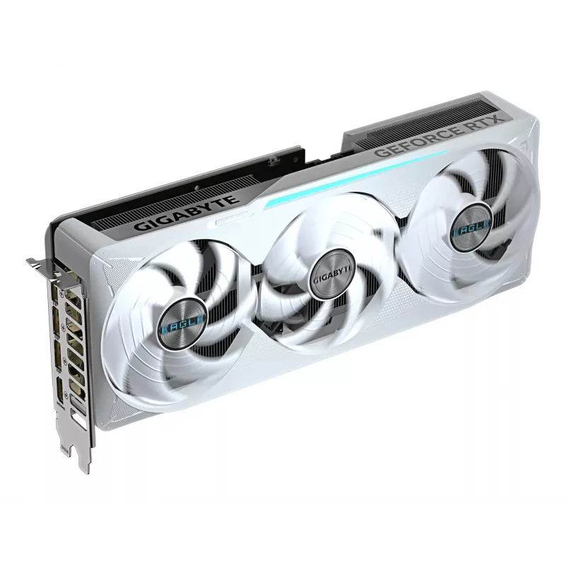 GIGABYTE GeForce RTX 5070 Ti EAGLE OC ICE SFF 16G Tarjeta gráfica - 16 GB GDDR7, 256 Bit, PCI-E 5.0, 2542 MHz de frecuencia del núcleo, 3 x DP 2.1a, 1 x HDMI 2.1b, NVIDIA DLSS 4, GV-N507TEAGLEOC ICE-16GD