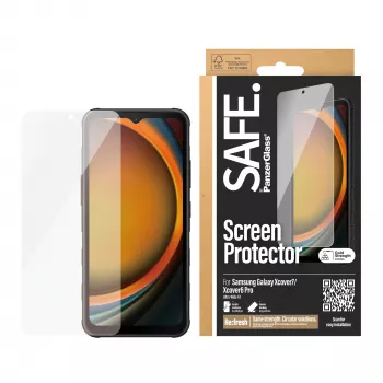 PanzerGlass SAFE. by ® Protector de pantalla Samsung Galaxy Xcover7 | Xcover6 Pro | Ultra-Wide Fit