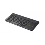 LOGITECH Teclado táctil inalámbrico K400 Plus - Negro - Qwerty UK