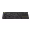 LOGITECH Teclado táctil inalámbrico K400 Plus - Negro - Qwerty UK
