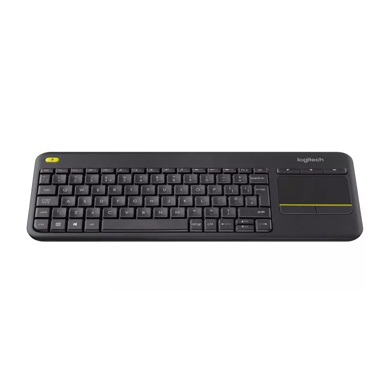 LOGITECH Teclado táctil inalámbrico K400 Plus - Negro - Qwerty UK