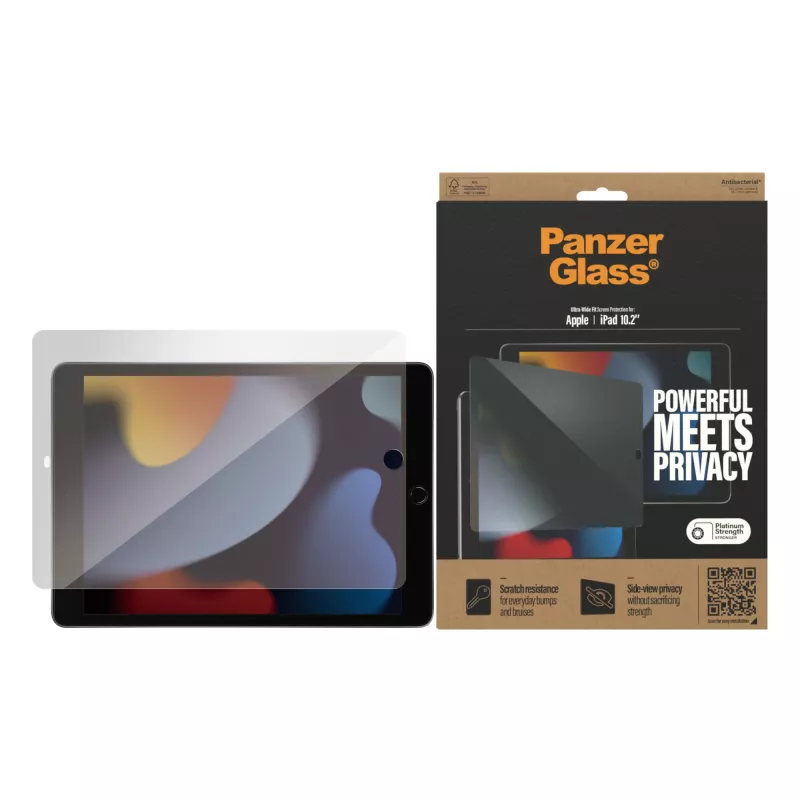 PanzerGlass ® Protector de pantalla con privacidad iPad 10.2″ (2019, 2020-2021)
