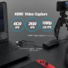 j5create JVA11-N Adaptador de captura HDMI™ 4K, Negro, USB 3.2 Gen 1 (3.1 Gen 1), 3840 x 2160 píxeles, Aluminio, 0,19 m, Taiwán