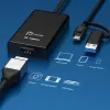 j5create JVA11-N Adaptador de captura HDMI™ 4K, Negro, USB 3.2 Gen 1 (3.1 Gen 1), 3840 x 2160 píxeles, Aluminio, 0,19 m, Taiwán