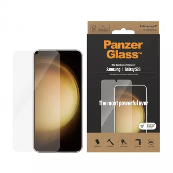 PanzerGlass ® Protector de pantalla Samsung Galaxy S23 | Ultra-Wide Fit